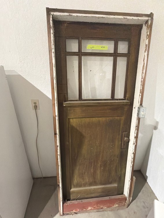 Craftsman Style Wood Door in Jamb