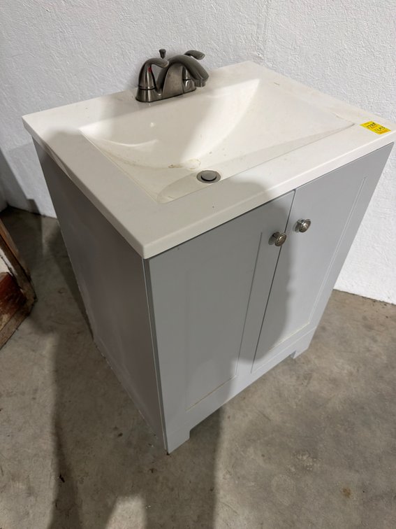 Glacier Bay 24 In. Bathroom Vanity with Sink and Faucet
