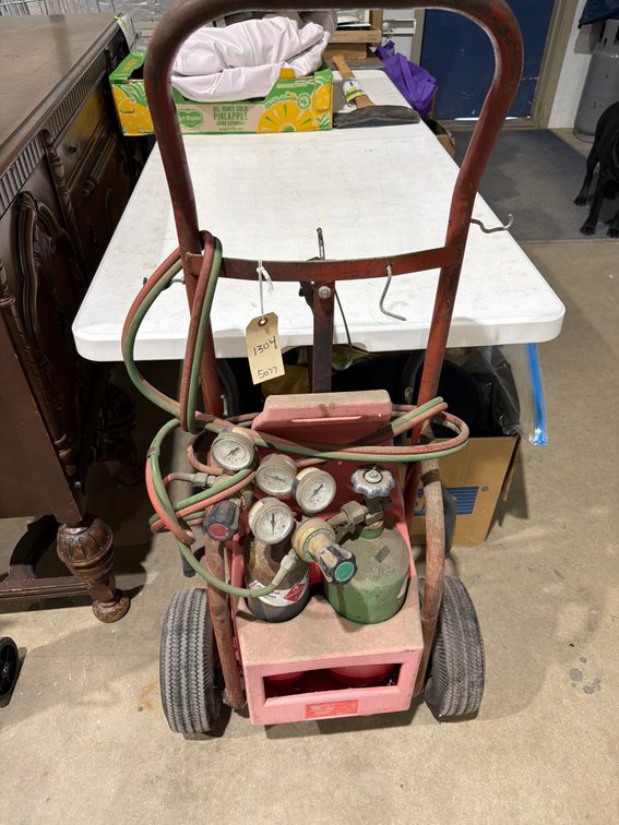 Cutwelder Portable Oxy-Acetylene Torch Rig with Cart