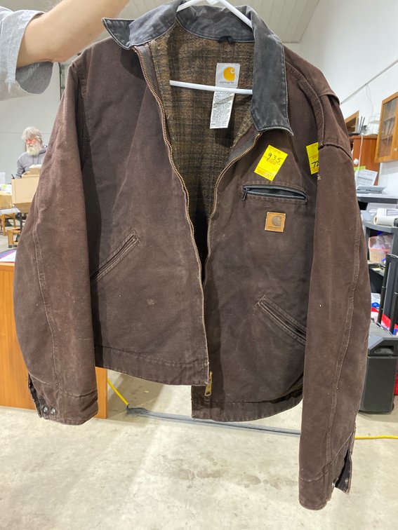Carhartt J97 DKB Blanket-Lined Duck Canvas Jacket, Size XL