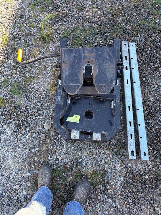 PullRite SuperGlide Fifth-Wheel Trailer Hitch with Mounting Rails