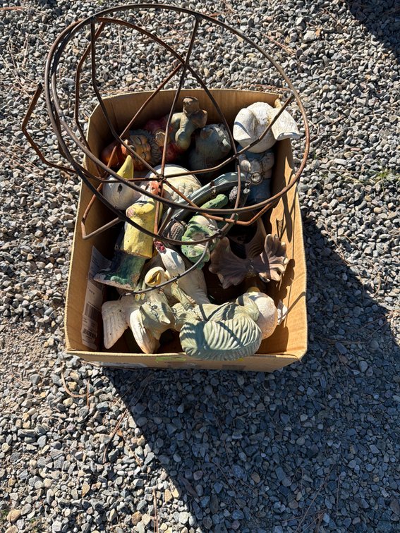 Garden Statuary and Decorative Metal Sphere