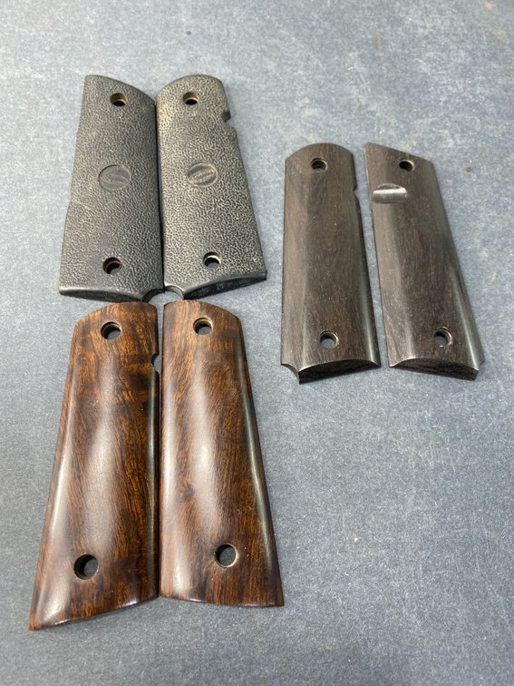 Wood and Synthetic Handgun Grip Panels