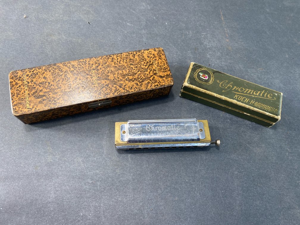 Chromatic Harmonicas with Cases
