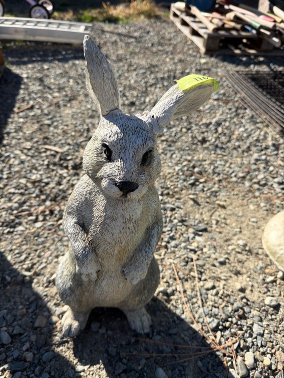 Standing Rabbit Garden Statue