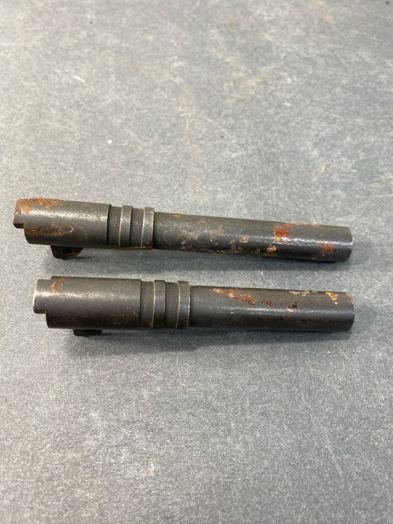 Blued Steel Semi-Automatic Pistol Barrel