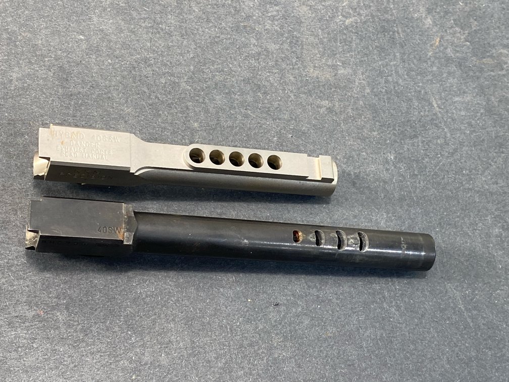 Ported .40 S&W Pistol Barrel