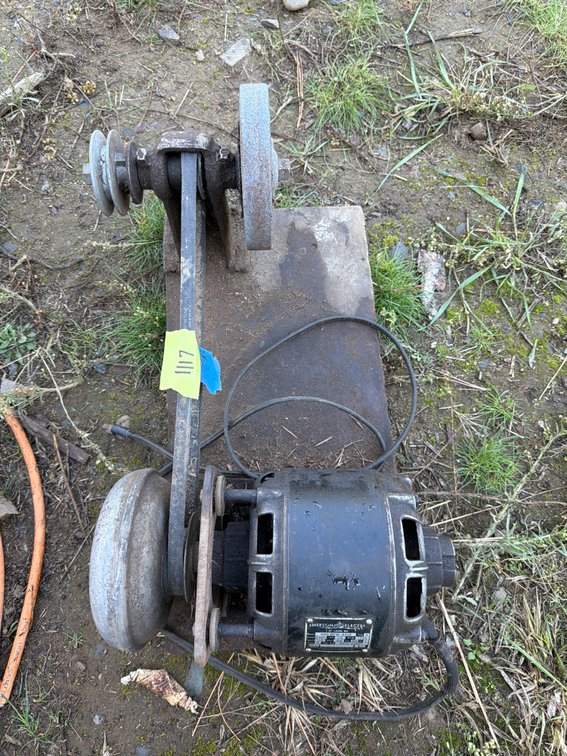Emerson Electric Belt-Driven Bench Grinder