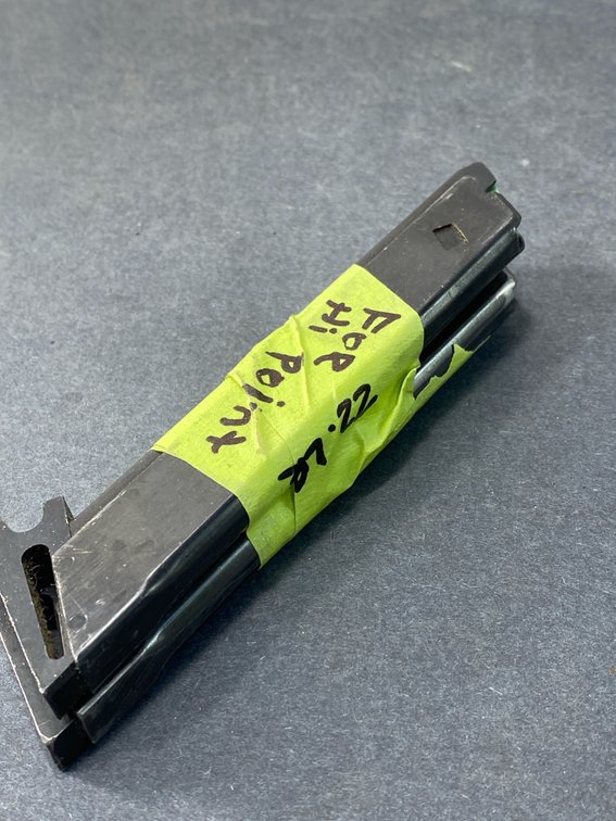 Blued Steel Firearm Magazine
