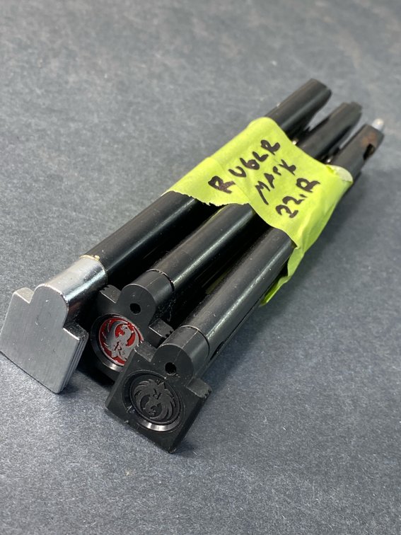 .22 LR Pistol Bolt Assembly and Magazine