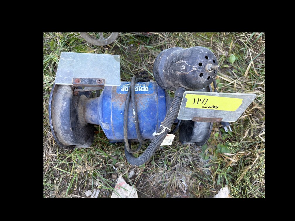 Bench Top 6 In. Bench Grinder with Work Light