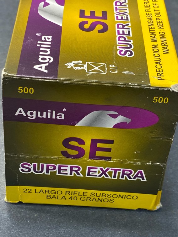 Aguila Super Extra .22 LR Subsonic Ammunition Box