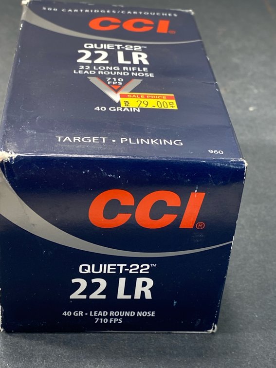 CCI Quiet-22 22 LR Rimfire Ammunition
