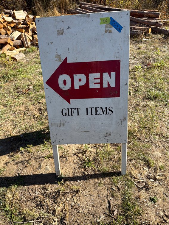 Wooden A-Frame Sidewalk Sign