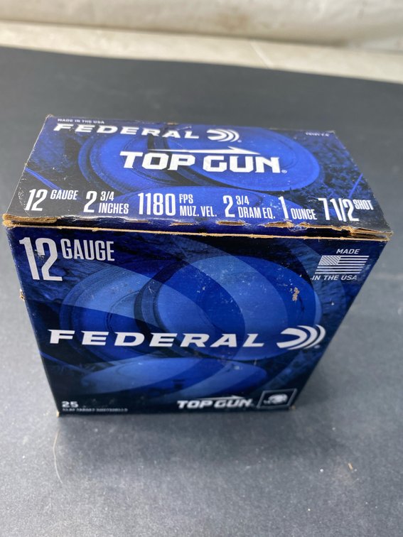 Federal Top Gun 12 Gauge Shotgun Shells Box