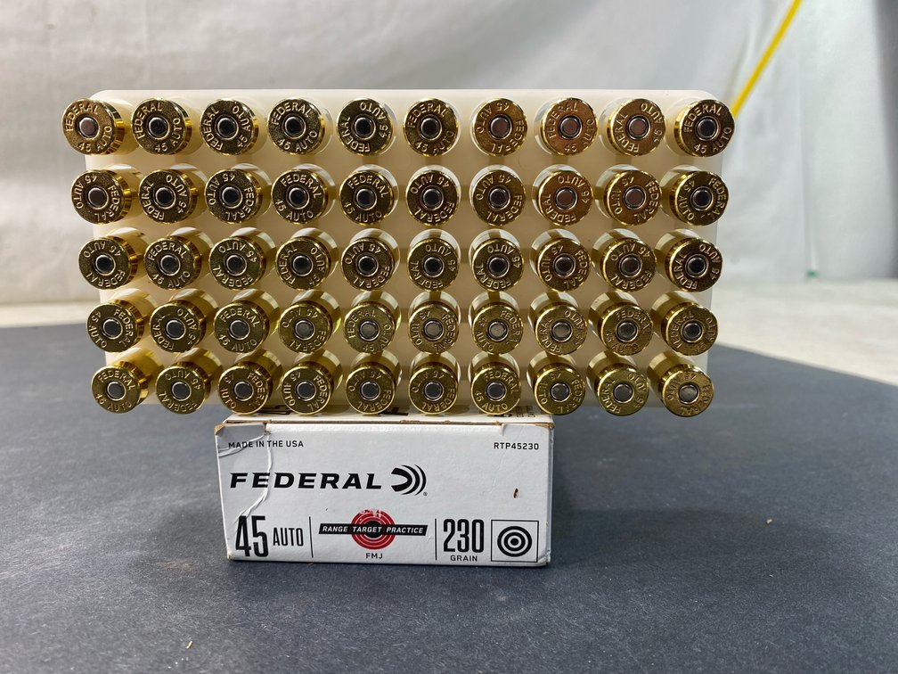 Federal .45 Auto 230 Grain FMJ Ammunition