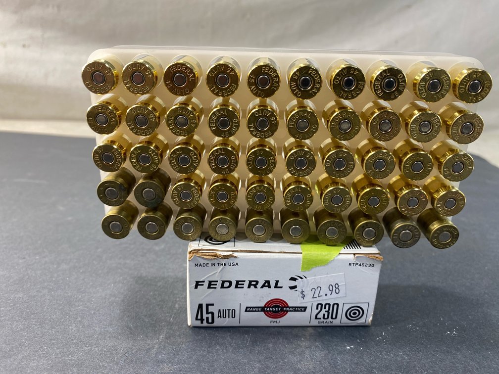 .45 Auto 230 Grain FMJ Ammunition