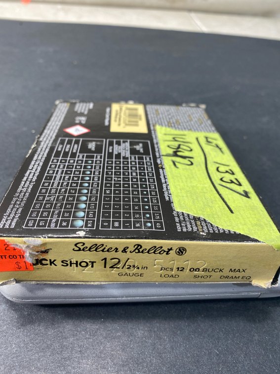 Sellier & Bellot 12 Gauge Buckshot Ammunition Box