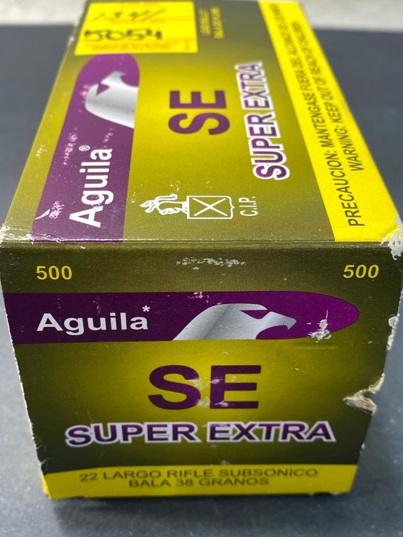 Aguila Super Extra .22 LR Subsonic Ammunition Brick