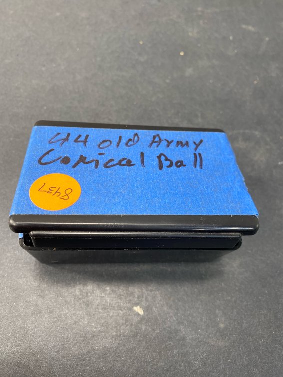44 Cal Cast Lead Conical Bullet in Plastic Case