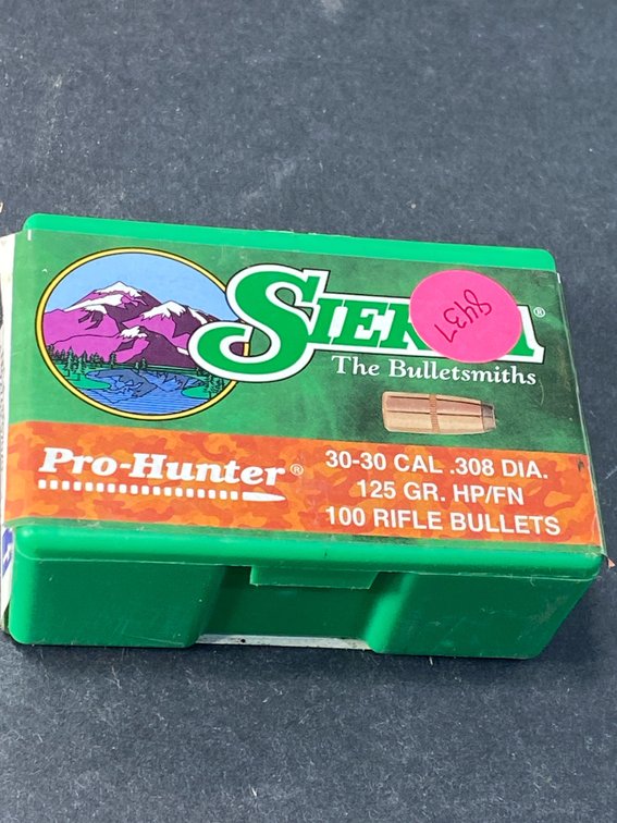 Sierra Pro-Hunter 30-30 Cal .308 Dia. 125 Gr. HP/FN Rifle Bullet