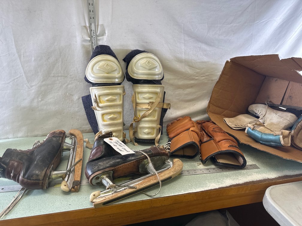 Hockey Gear and Ice Skates