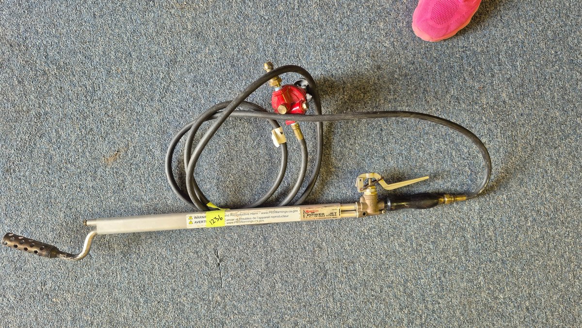 Manchester Tank Power Jet LP Gas Hand Burner with Hose and Regulator