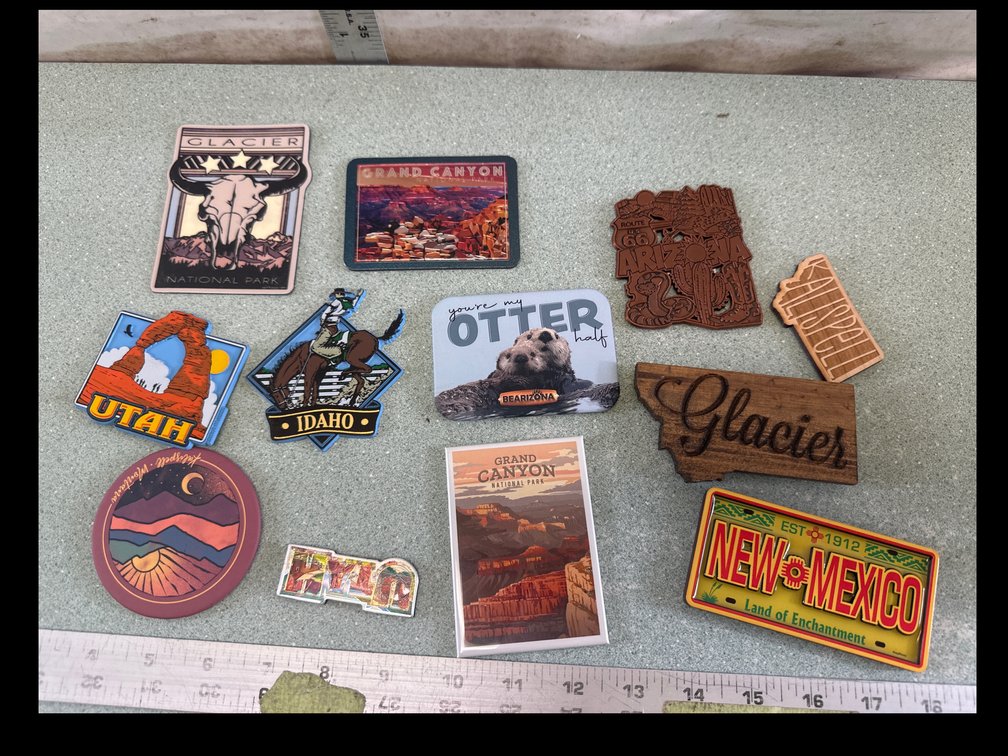 US Travel and National Park Souvenir Refrigerator Magnets