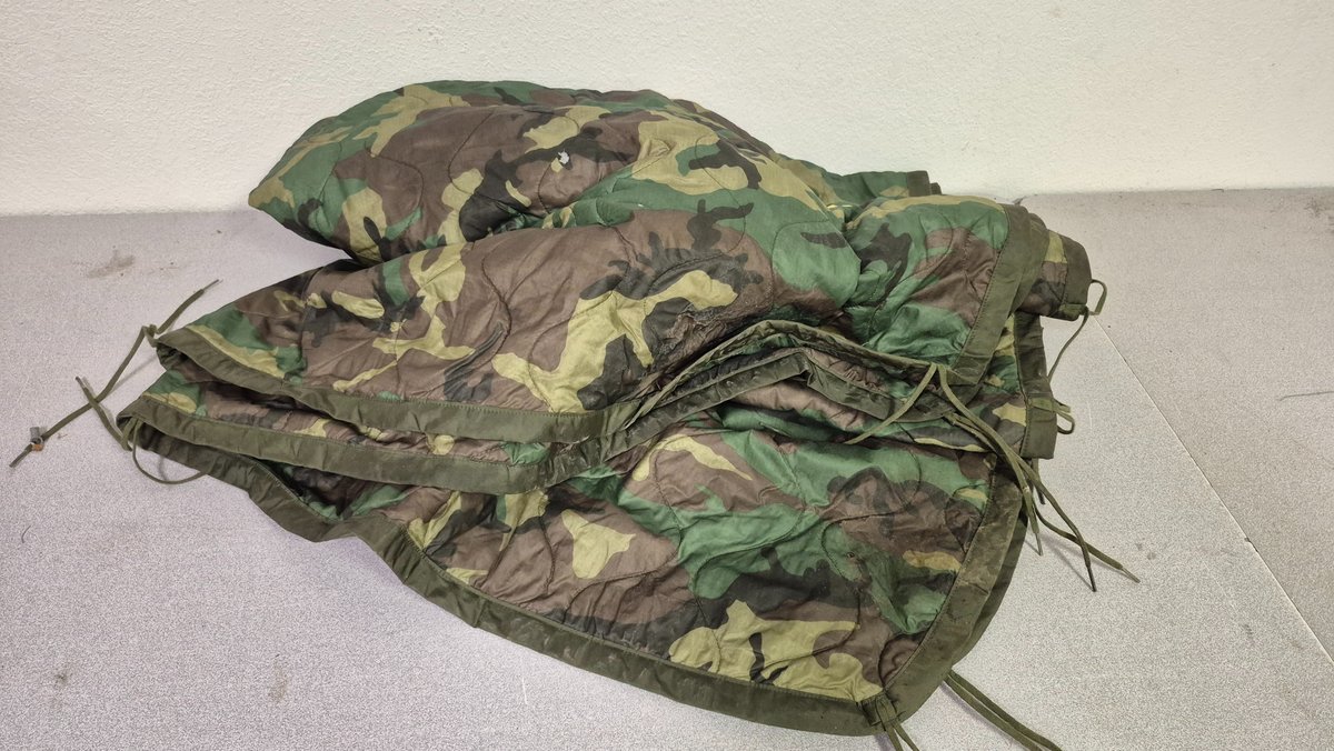 Woodland Camouflage Quilted Poncho Liner