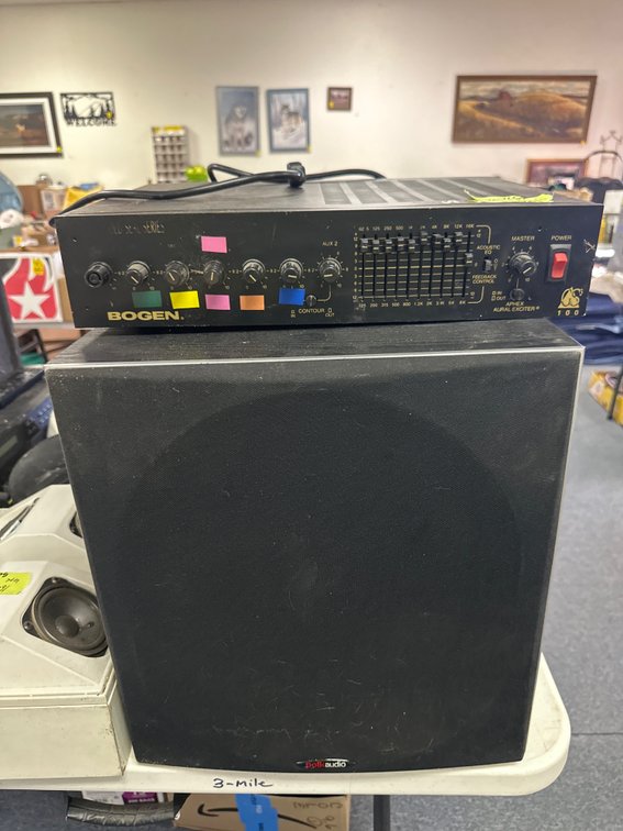 Commercial Audio Amplifier and Loudspeaker