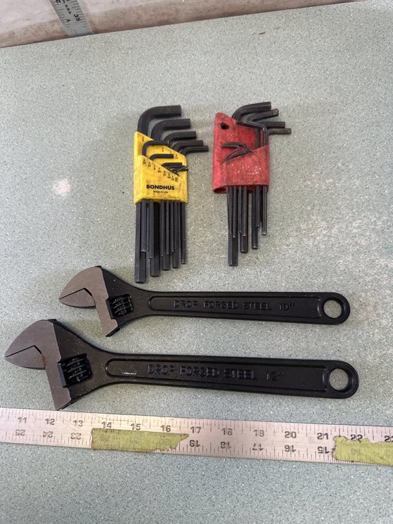 Adjustable Wrench and Hex Key Set