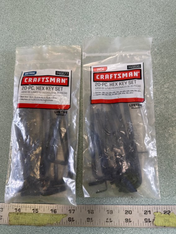 Craftsman 20-Piece Hex Key Set