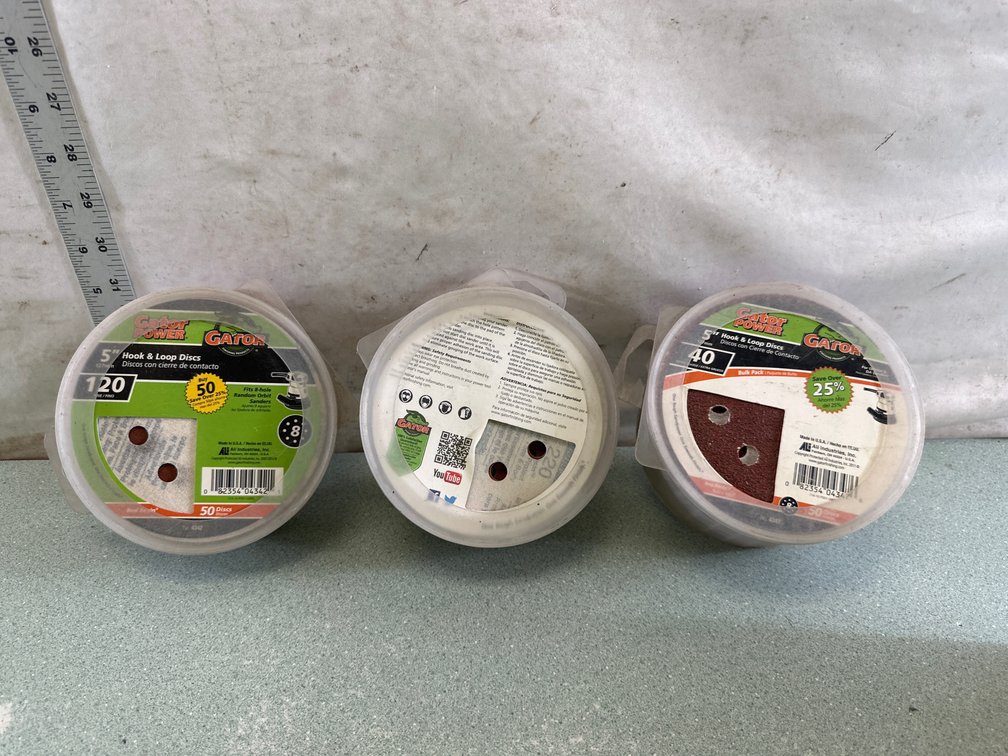 Gator 5 in Hook and Loop Sanding Discs