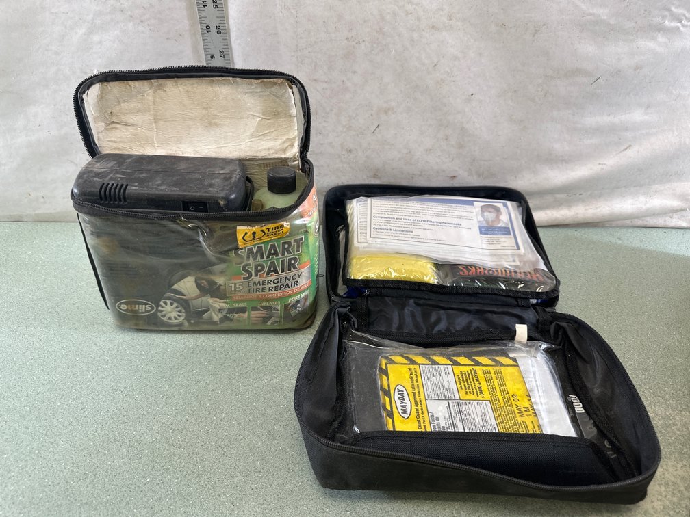Emergency Tire Repair Kit and Survival Kit