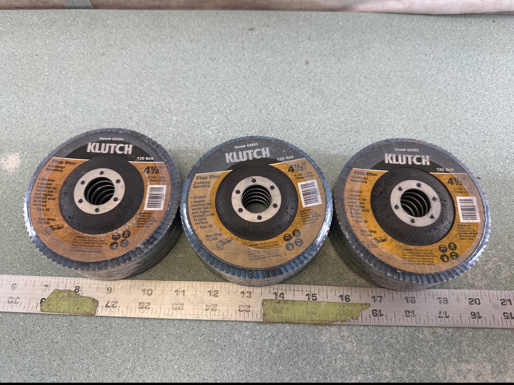 Klutch 4 1/2 in. 120-Grit Zirconia Flap Disc