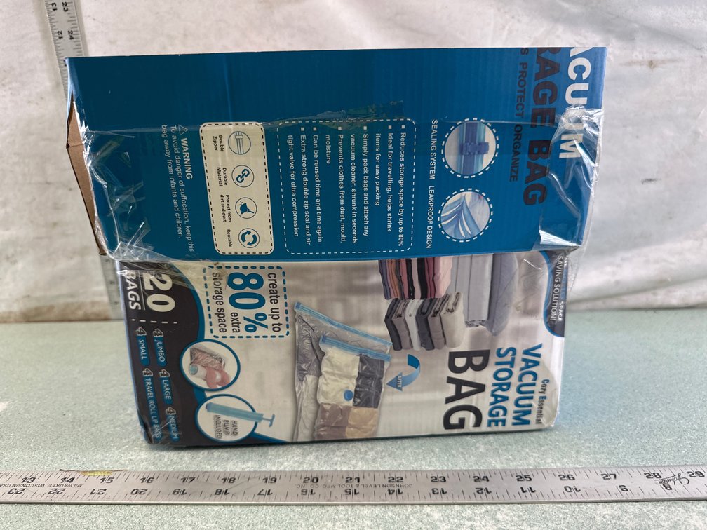 Cozy Essential Vacuum Storage Bag Set with Hand Pump