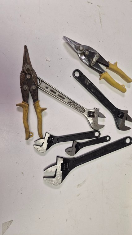 Adjustable Wrenches and Aviation Snips