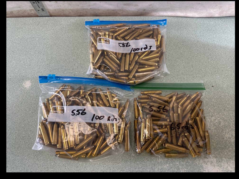 5.56 Brass Rifle Cartridge Case