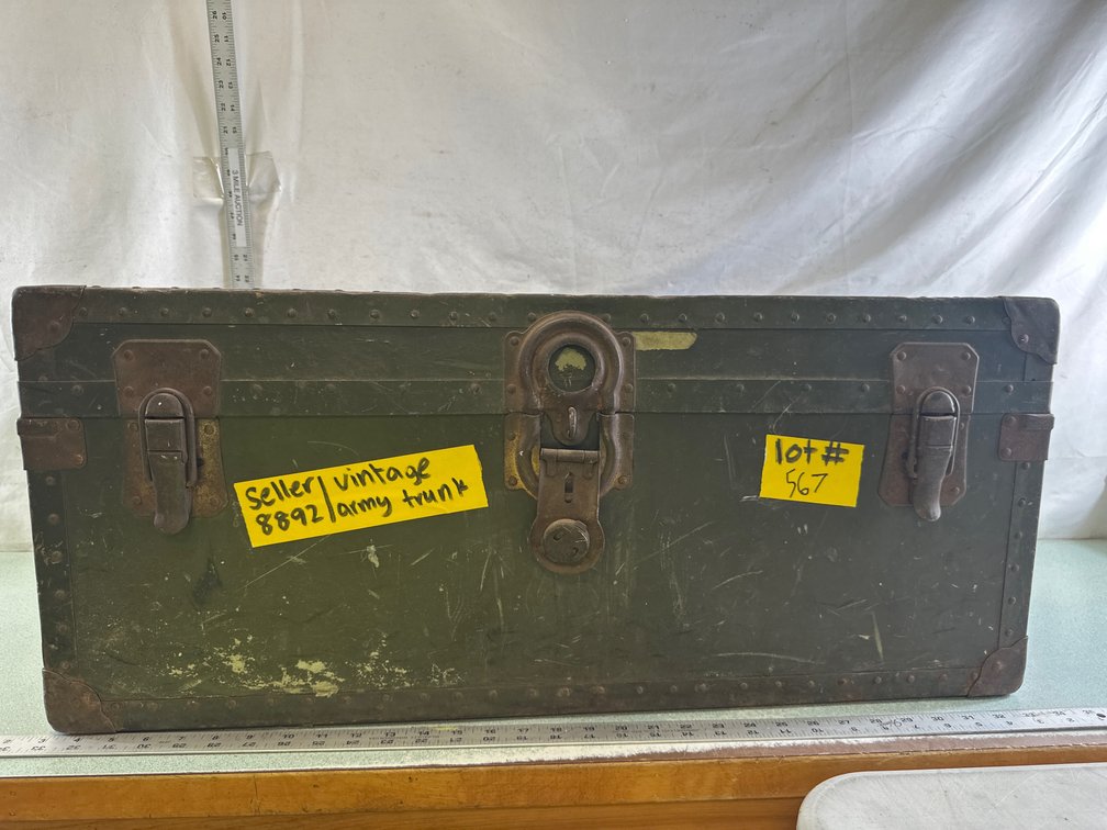Olive Drab Footlocker Trunk