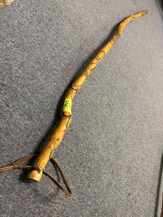 Lichtenberg Fractal Burn Wood Walking Stick