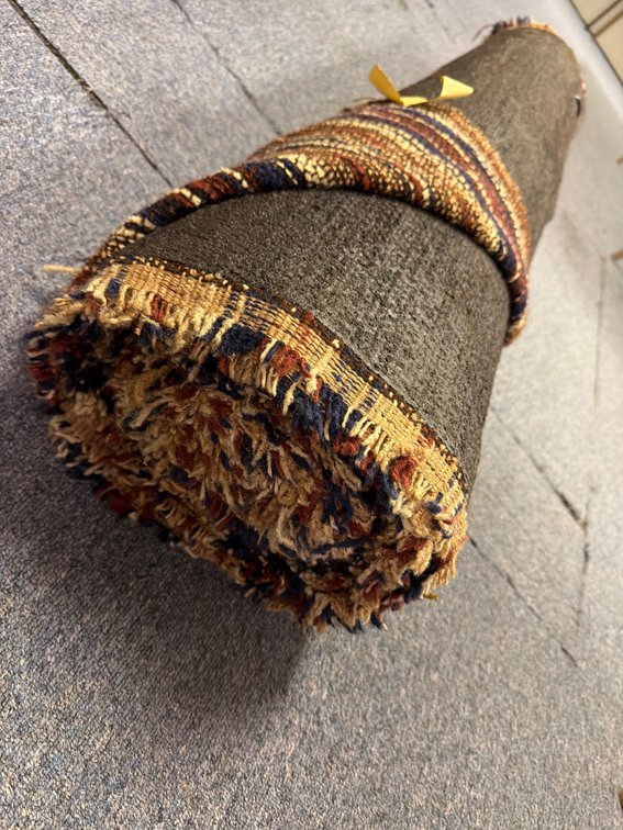 Rolled Woven Pile Rug