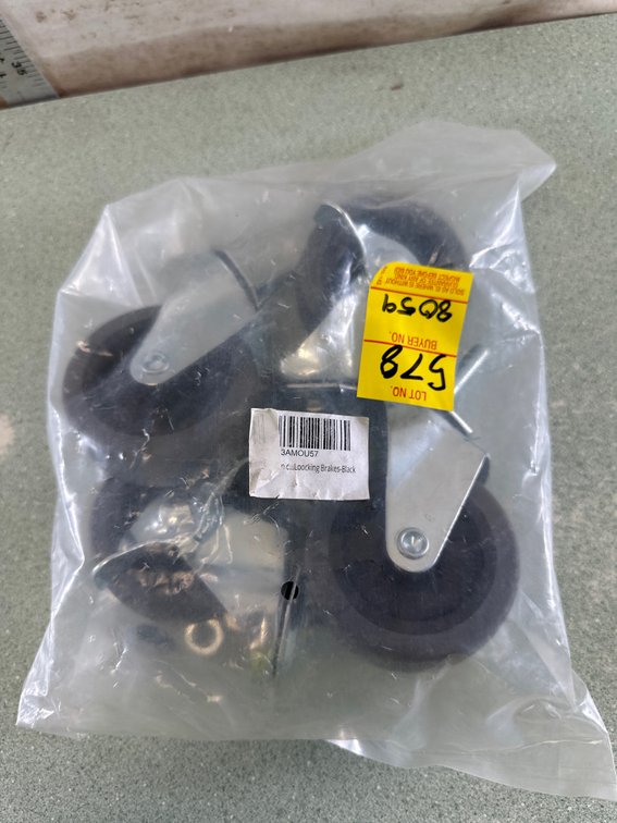 3-Inch Swivel Stem Caster with Locking Brake