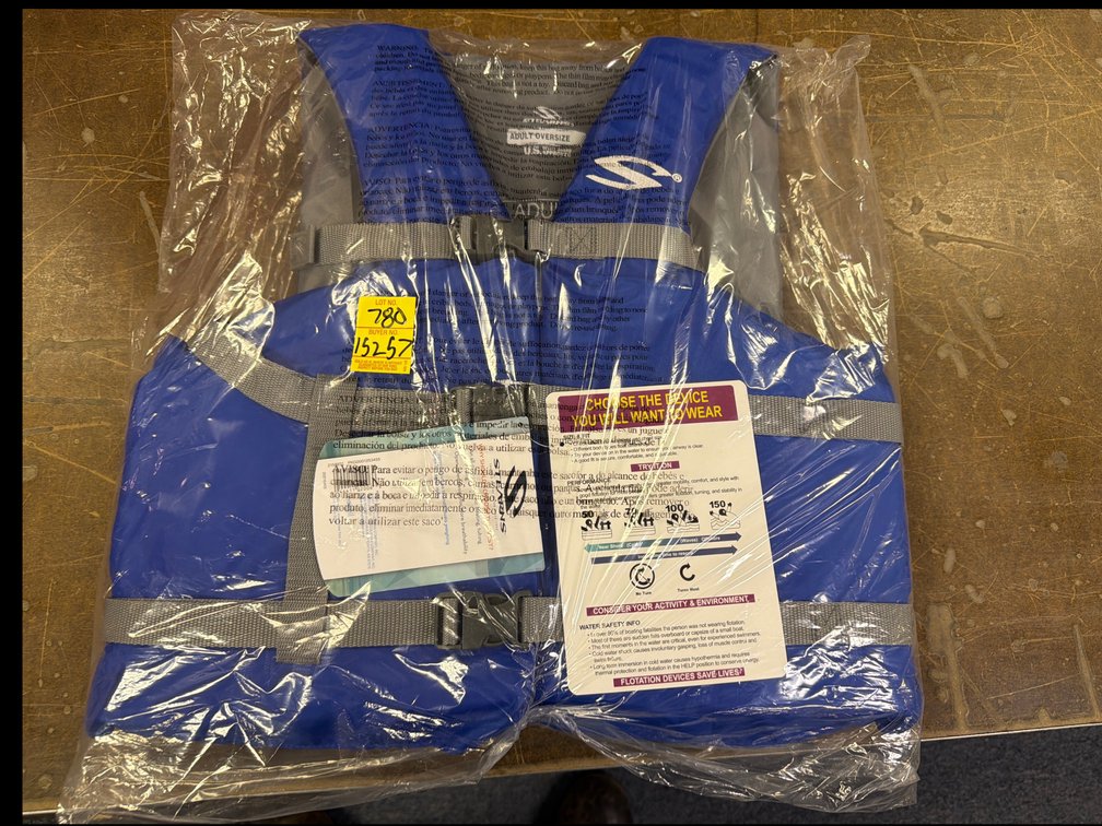 Stearns Adult Oversize U.S. Coast Guard Approved Life Vest