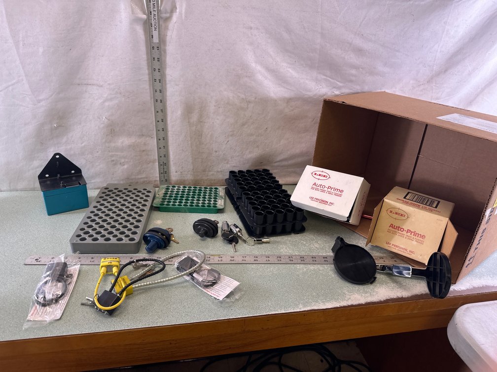 Reloading Tools, Cartridge Trays, and Gun Locks