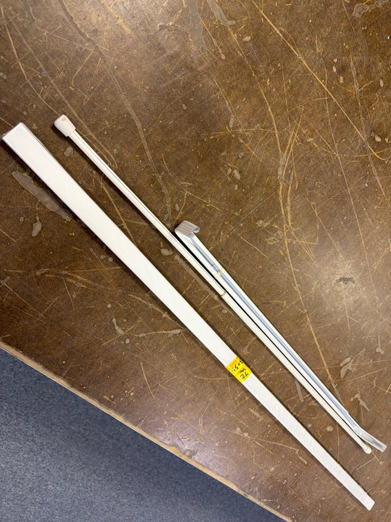 White Metal Curtain Rods