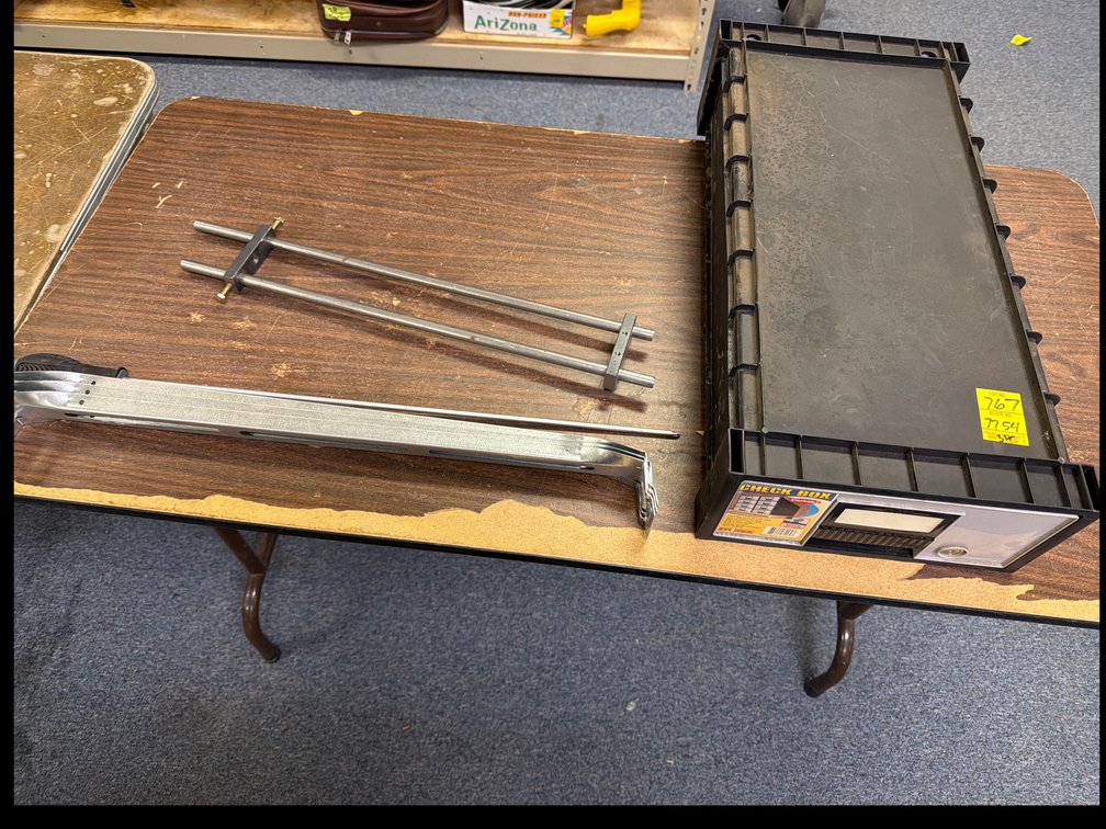 Check Box Storage Drawer, Screwdriver, Guide Rod and Bracket
