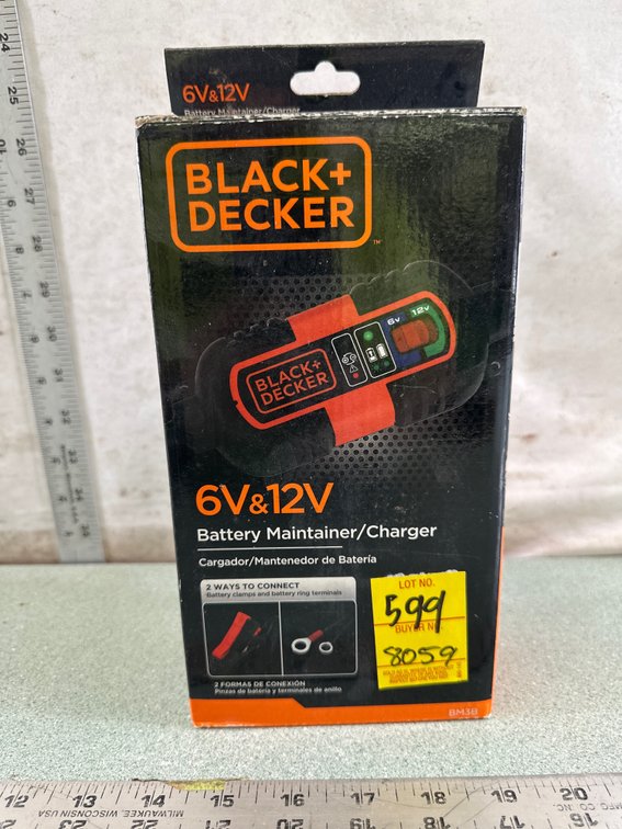 BLACK+DECKER BM3B 6V & 12V Battery Maintainer/Charger