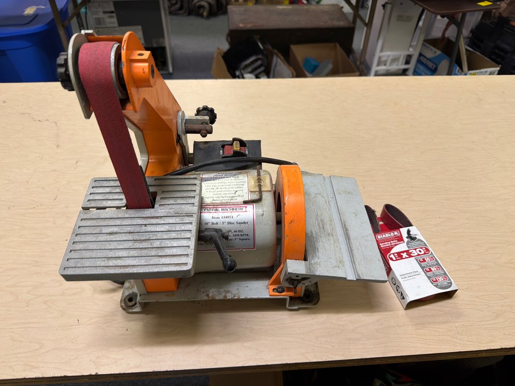 1" x 30" Belt and 5" Disc Sander with Sanding Belt Pack