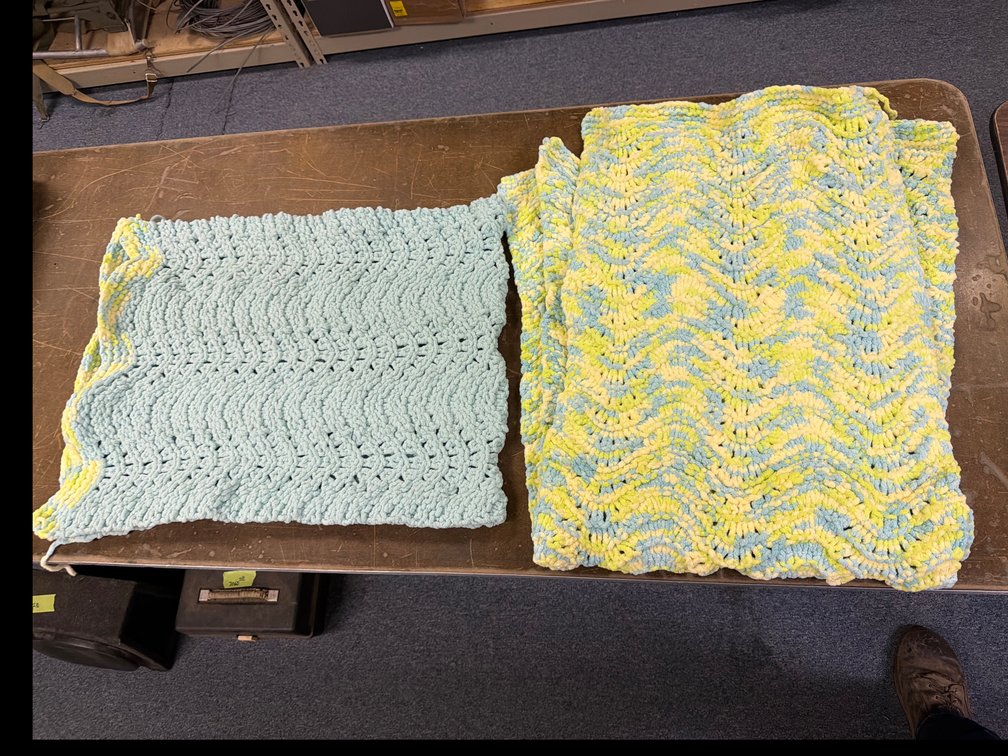 Crocheted Chenille Blanket