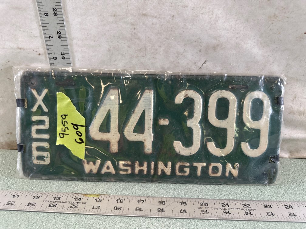 Washington License Plate